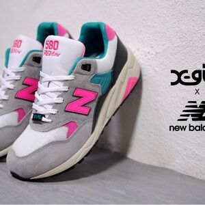 X-Girl x Wmns 580 'Grey Pink Teal'
